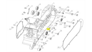 ΤΣΙΜΟΥΧΑ ΣΤΡΟΦΑΛΟΥ ΑΡΙΣΤΕΡΗ 25X40X8 SYM CARGO 125 EVO E5+ SPARE PARTS