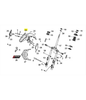 ΦΤΕΡΟ ΕΜΠΡΟΣΘΙΟ (BK-007U) SYM ADX 300 E5+ SPARE PARTS