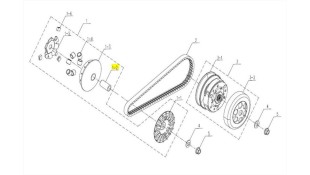 ΔΑΚΤΥΛΙΔΙ ΕΜΠΡΟΣΘΙΟΥ ΦΥΓΟΚΕΝΤΡΙΚΟΥ SYM CARGO 125 EVO E5+ SPARE PARTS