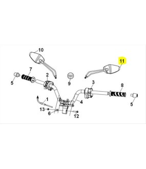 ΚΑΘΡΕΦΤΗΣ ΑΡΙΣΤΕΡΟΣ SYM JET 14 EVO SPARE PARTS