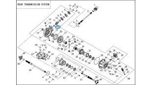ΡΟΥΛΕΜΑΝ ΓΡΑΝΑΖΙ-ΠΗΝΙΟ ΔΙΑΦΟΡΙΚΟΥ LONCIN X-WOLF 300 E5+ SPARE PARTS
