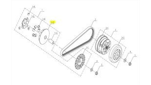 ΡΑΟΥΛΟ ΕΜΠΡΟΣΘΙΟΥ ΦΥΓΟΚΕΝΤΡΙΚΟΥ SYM CARGO 125 EVO E5+ SPARE PARTS