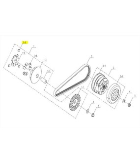 ΦΩΛΙΑ ΠΛΑΣΤΙΚΗ ΦΥΓΟΚΕΝΤΡΙΚΟΥ SYM CARGO 125 EVO E5+ ΑΝΤΑΛΛΑΚΤΙΚΑ