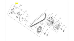 ΦΩΛΙΑ ΠΛΑΣΤΙΚΗ ΦΥΓΟΚΕΝΤΡΙΚΟΥ SYM CARGO 125 EVO E5+ SPARE PARTS