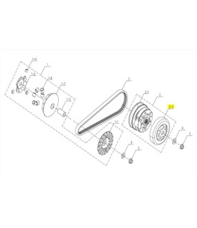 ΚΑΜΠΑΝΑ ΔΙΣΚΩΝ ΣΥΜΠΛΕΚΤΗ SYM CARGO 125 EVO E5+ SPARE PARTS