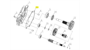 ΦΛΑΝΤΖΑ ΚΑΡΤΕΡ ΔΙΑΦΟΡΙΚΟΥ SYM CARGO 125 EVO E5+ ΑΝΤΑΛΛΑΚΤΙΚΑ