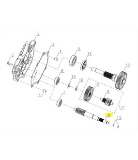ΑΞΟΝΑΣ ΟΠΙΣΘΙΟΥ ΦΥΓΟΚΕΝΤΡΙΚΟΥ SYM CARGO 125 EVO E5+ SPARE PARTS