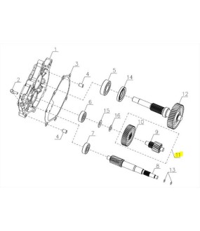 ΓΡΑΝΑΖΙ ΔΙΠΛΟ ΔΙΑΦΟΡΙΚΟΥ 41T/14T SYM CARGO 125 EVO E5+ SPARE PARTS