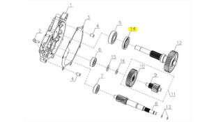 ΤΣΙΜΟΥΧΑ 34*52*8 SYM CARGO 125 EVO E5+ SPARE PARTS