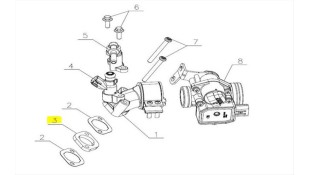 ΦΛΑΝΤΖΑ ΛΑΙΜΟΥ ΚΑΡΜΠΥΡΑΤΕΡ ΚΟΚΚΑΛΙΝΗ SYM CARGO 125 EVO E5+ SPARE PARTS