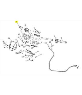 ΧΕΙΡΟΛΑΒΗ ΓΚΑΖΙΟΥ SYM CARGO 125 EVO E5+ SPARE PARTS
