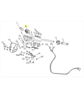 ΔΙΑΚΟΠΤΗΣ ΤΙΜΟΝΙΟΥ ΔΕΞΙΟΣ SYM CARGO 125 EVO E5+ SPARE PARTS