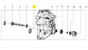 ΤΣΙΜΟΥΧΑ ΛΑΔΙΟΥ  LONCIN X-WOLF 300 E5+ SPARE PARTS