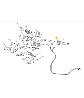 ΔΙΑΚΟΠΤΗΣ ΤΙΜΟΝΙΟΥ ΑΡΙΣΤΕΡΟΣ DAYTONA CARGO 125 EVO E5+ SPARE PARTS