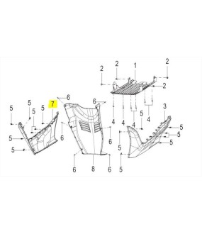 ΠΟΔΙΑ ΕΜΠΡΟΣΘΙΑ ΔΕΞΙΑ GREY QJMOTOR MTX 125/200 ΑΝΤΑΛΛΑΚΤΙΚΑ