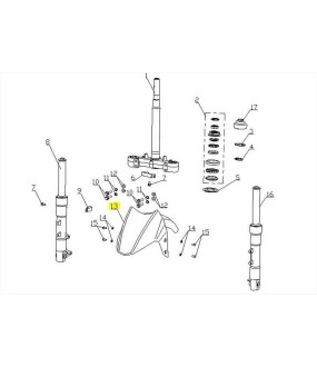 ΦΤΕΡΟ ΕΜΠΡΟΣΘΙΟ ΑΣΠΡΟ DAYTONA CARGO 125 EVO E5+ SPARE PARTS