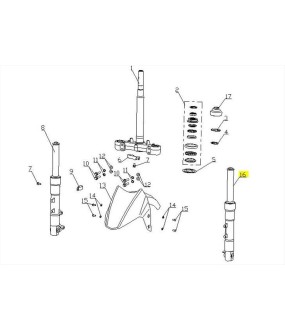 ΚΑΛΑΜΙ ΑΡΙΣΤΕΡΟ ΠΛΗΡΕΣ DAYTONA CARGO 125 EVO E5+ ΑΝΤΑΛΛΑΚΤΙΚΑ
