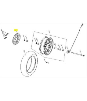 ΔΙΣΚΟΣ ΕΜΠΡΟΣΘΙΟΥ ΦΡΕΝΟΥ DAYTONA CARGO 125 EVO E5+ SPARE PARTS