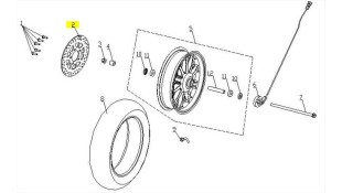 ΔΙΣΚΟΣ ΕΜΠΡΟΣΘΙΟΥ ΦΡΕΝΟΥ DAYTONA CARGO 125 EVO E5+ SPARE PARTS