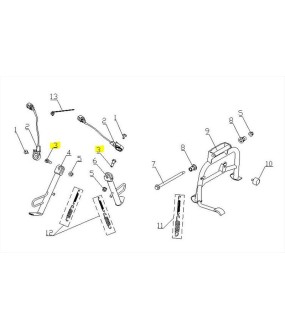 ΒΙΔΑ ΣΤΗΡΙΞΗΣ DAYTONA CARGO 125 EVO E5+ SPARE PARTS