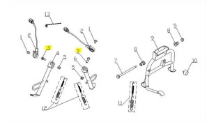 ΒΙΔΑ ΣΤΗΡΙΞΗΣ DAYTONA CARGO 125 EVO E5+ SPARE PARTS