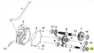 ΤΣΙΜΟΥΧΑ ΔΙΑΦΟΡΙΚΟΥ SYM CROX/FIDDLE/HD/JET 14/JET X/JOYRIDE/MIO/SYMPHONY ΑΝΤΑΛΛΑΚΤΙΚΑ