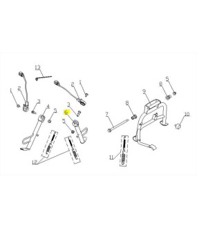 ΣΤΑΝΤ ΠΛΑΙΝΟ ΔΕΞΙΟ DAYTONA CARGO 125 EVO E5+ SPARE PARTS