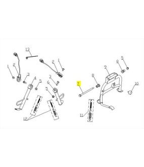 ΑΞΟΝΑΣ ΚΕΝΤΡΙΚΟΥ ΣΤΑΝΤ M8*15*180 DAYTONA CARGO 125 EVO E5+ SPARE PARTS