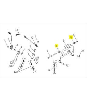 ΑΠΟΣΤΑΣΗ ΚΕΝΤΡΙΚΟΥ ΣΤΑΝΤ DAYTONA CARGO 125 EVO E5+ SPARE PARTS
