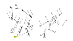 ΕΛΑΤΗΡΙΟ ΠΛΑΙΝΟΥ ΣΤΑΝΤ DAYTONA CARGO 125 EVO E5+ SPARE PARTS