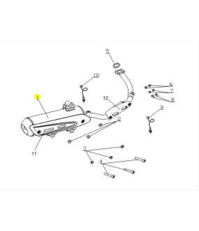 ΕΞΑΤΜΙΣΗ DAYTONA CARGO 125 EVO E5+ SPARE PARTS