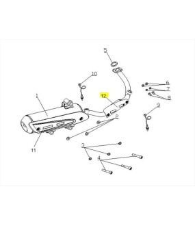 ΚΑΛΥΜΜΑ ΠΡΟΣΤΑΤΕΥΤΙΚΟ ΛΑΙΜΟΥ ΕΞΑΤΜΙΣΗΣ DAYTONA CARGO 125 EVO E5+ SPARE PARTS