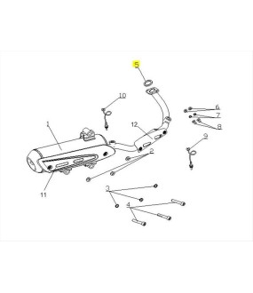 ΦΛΑΝΤΖΑ ΕΞΑΤΜΙΣΗΣ DAYTONA CARGO 125 EVO E5+ SPARE PARTS
