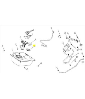 ΛΑΣΤΙΧΟ ΤΑΠΑΣ ΡΕΖΕΡΒΟΥΑΡ DAYTONA CARGO 125 EVO E5+ SPARE PARTS