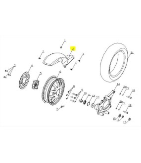 ΦΤΕΡΟ ΟΠΙΣΘΙΟΥ ΤΡΟΧΟΥ DAYTONA CARGO 125 EVO E5+ SPARE PARTS