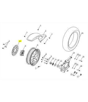 ΔΙΣΚΟΣ ΟΠΙΣΘΙΟΥ ΦΡΕΝΟΥ DAYTONA CARGO 125 EVO E5+ SPARE PARTS