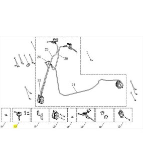 ΤΡΟΜΠΑ ΕΜΠΡΟΣΘΙΟΥ ΦΡΕΝΟΥ DAYTONA CARGO 125 EVO E5+ SPARE PARTS