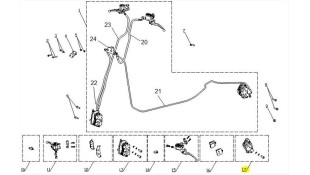 ΔΑΓΚΑΝΑ ΟΠΙΣΘΙΟΥ ΦΡΕΝΟΥ DAYTONA CARGO 125 EVO E5+ SPARE PARTS