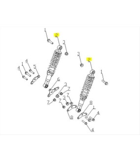 ΑΜΟΡΤΙΣΕΡ ΟΠΙΣΘΙΟ DAYTONA CARGO 125 EVO E5+ SPARE PARTS