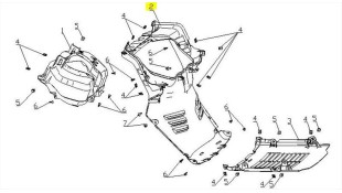 ΠΟΔΙΑ ΚΑΤΩ ΕΣΩΤΕΡΙΚΗ DAYTONA CARGO 125 EVO E5+ SPARE PARTS