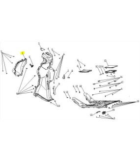 ΘΗΚΗ ΠΟΔΙΑΣ ΕΣΩΤΕΡΙΚΗΣ DAYTONA CARGO 125 EVO E5+ ΑΝΤΑΛΛΑΚΤΙΚΑ