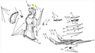 ΠΟΔΙΑ ΕΣΩΤΕΡΙΚΗ DAYTONA CARGO 125 EVO E5+ ΑΝΤΑΛΛΑΚΤΙΚΑ