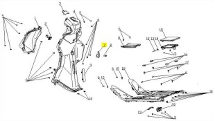 ΓΑΝΤΖΟΣ ΠΟΔΙΑΣ ΕΣΩΤΕΡΙΚΗΣ DAYTONA CARGO 125 EVO E5+ ΑΝΤΑΛΛΑΚΤΙΚΑ