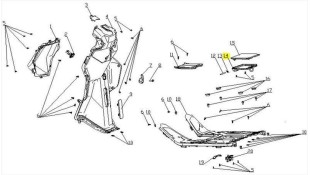 ΒΑΣΗ ΚΑΠΑΚΙΟΥ ΒΕΝΖΙΝΗΣ DAYTONA CARGO 125 EVO E5+ ΑΝΤΑΛΛΑΚΤΙΚΑ