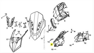 ΠΟΔΙΑ ΕΜΠΡΟΣΘΙΑ ΕΣΩΤΕΡΙΚΗ SYM JET X 125 SPARE PARTS