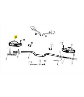ΚΑΛΥΜΜΑ ΧΕΙΡΟΛΑΒΗΣ ΑΡΙΣΤΕΡΟ SYM ADX 300 ΑΝΤΑΛΛΑΚΤΙΚΑ