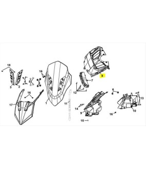 ΚΑΛΥΜΜΑ ΚΟΝΤΕΡ SYM JET X 125 SPARE PARTS