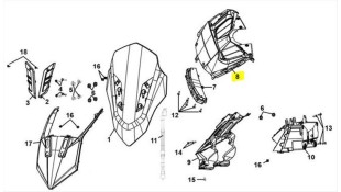 ΚΑΛΥΜΜΑ ΚΟΝΤΕΡ SYM JET X 125 SPARE PARTS