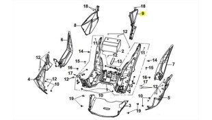 ΚΑΠΑΚΙ ΠΛΑΙΣΙΟΥ ΜΕΣΑΙΟΥ ΑΡΙΣΤΕΡΟ SYM JET X 125 SPARE PARTS