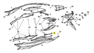 ΓΑΡΝΙΤΟΥΡΑ ΟΠΙΣΘΙΟΥ ΦΑΝΟΥ ΑΡΙΣΤΕΡΗ (S-420) SYM JET X 125 SPARE PARTS